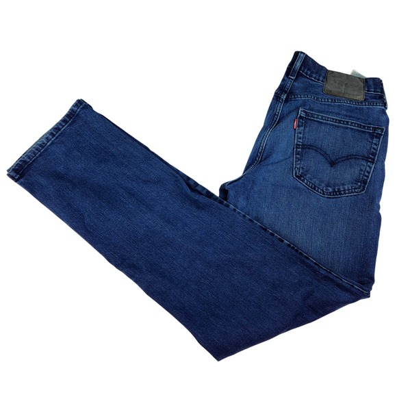 Levi's 550 Relaxed Fit Dark Wash Denim Jeans Mens W32 L34 - Picture 12 of 16